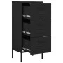 Black steel storage cabinet 42.5x35x101.5 cm by vidaXL, Lockers and storage cabinets - Ref: Foro24-336187, Price: 126,67 €, D...