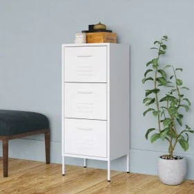 White steel storage cabinet 42.5x35x101.5 cm by vidaXL, Lockers and storage cabinets - Ref: Foro24-336188, Price: 122,32 €, D...
