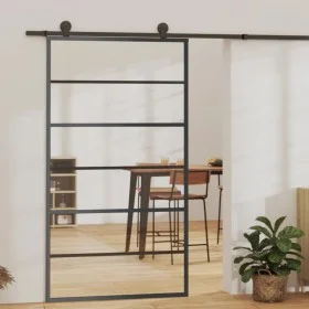 Sliding door with ESG glass and aluminum hardware 102x205 cm by vidaXL, Doors - Ref: Foro24-3081954, Price: 253,89 €, Discoun...