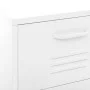 Armario de almacenamiento acero blanco 42,5x35x101,5 cm de vidaXL, Taquillas y armarios de almacenamiento - Ref: Foro24-33618...