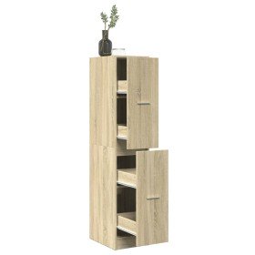 Boticario de roble Sonoma 30x41x144,5 cm Madera de ingeniería en Taquillas y armarios de almacenamiento | Comprar online en Foro