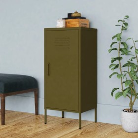 Olive green steel storage cabinet 42.5x35x101.5 cm by vidaXL, Lockers and storage cabinets - Ref: Foro24-336189, Price: 106,8...