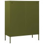 Olivgrüner Schubladenschrank aus Stahl 80x35x101,5 cm von vidaXL, Schubladen - Ref: Foro24-336198, Preis: 190,20 €, Rabatt: %