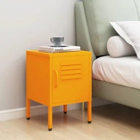 Senfgelber Nachttisch aus Stahl, 35x35x51 cm von vidaXL, Nachttische - Ref: Foro24-336209, Preis: 70,47 €, Rabatt: %