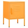 Mustard yellow steel nightstand 35x35x51 cm by vidaXL, Nightstands - Ref: Foro24-336209, Price: 71,61 €, Discount: %