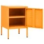 Mesita de noche acero amarillo mostaza 35x35x51 cm de vidaXL, Mesitas de noche - Ref: Foro24-336209, Precio: 70,47 €, Descuen...