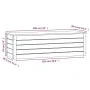 Solid pine wood storage box 109x36.5x33 cm by vidaXL, Closets and storage - Ref: Foro24-823624, Price: 86,47 €, Discount: %