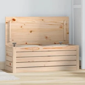 Aufbewahrungsbox aus massivem Kiefernholz, 89 x 36,5 x 33 cm von vidaXL, Schränke und Lagerung - Ref: Foro24-823619, Preis: 6...