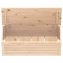 Aufbewahrungsbox aus massivem Kiefernholz, 89 x 36,5 x 33 cm von vidaXL, Schränke und Lagerung - Ref: Foro24-823619, Preis: 6...
