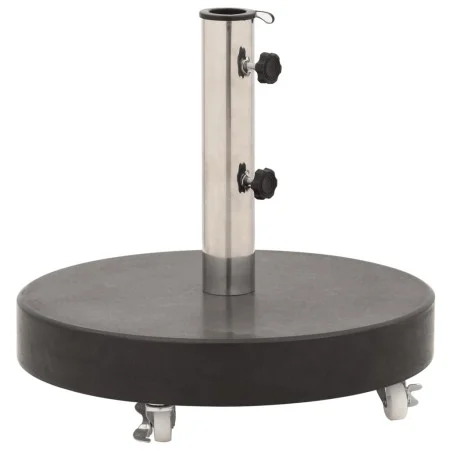 Round black granite parasol base 30 kg by vidaXL, Umbrella bases - Ref: Foro24-48564, Price: 93,05 €, Discount: %