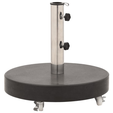 Runder Sonnenschirmständer aus schwarzem Granit, 30 kg von vidaXL, Schirmständer - Ref: Foro24-48564, Preis: 94,79 €, Rabatt: %