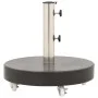 Round black granite parasol base 30 kg by vidaXL, Umbrella bases - Ref: Foro24-48564, Price: 93,05 €, Discount: %