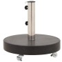 Runder Sonnenschirmständer aus schwarzem Granit, 30 kg von vidaXL, Schirmständer - Ref: Foro24-48564, Preis: 94,79 €, Rabatt: %