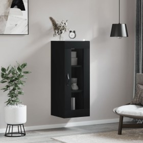 Black wall cabinet 34.5x34x90 cm by vidaXL, Sideboards - Ref: Foro24-835003, Price: 52,15 €, Discount: %