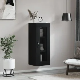 Black wall cabinet 34.5x34x90 cm by vidaXL, Sideboards - Ref: Foro24-835003, Price: 51,51 €, Discount: %