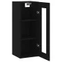 Black wall cabinet 34.5x34x90 cm by vidaXL, Sideboards - Ref: Foro24-835003, Price: 51,44 €, Discount: %