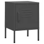 Anthracite steel bedside table 35x35x51 cm by vidaXL, Nightstands - Ref: Foro24-336213, Price: 70,47 €, Discount: %