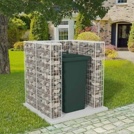 Gabions to hide steel container 110x100x120 cm by vidaXL, Waste container supports - Ref: Foro24-142558, Price: 135,47 €, Dis...