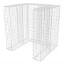 Gabionen zum Verstecken eines Stahlbehälters 110x100x120 cm von vidaXL, Halterungen für Abfallbehälter - Ref: Foro24-142558, ...