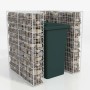 Gabions to hide steel container 110x100x120 cm by vidaXL, Waste container supports - Ref: Foro24-142558, Price: 138,23 €, Dis...