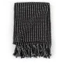 Manta a cuadros de algodón negro 160x210 cm de vidaXL, Mantas - Ref: Foro24-245331, Precio: 28,73 €, Descuento: %