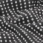 Schwarze karierte Decke aus Baumwolle, 160 x 210 cm von vidaXL, Decken - Ref: Foro24-245331, Preis: 35,90 €, Rabatt: %
