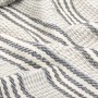Gestreifte Decke aus grau-weißer Baumwolle, 220 x 250 cm von vidaXL, Decken - Ref: Foro24-245329, Preis: 30,17 €, Rabatt: %