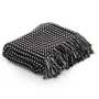 Manta a cuadros de algodón negro 220x250 cm de vidaXL, Mantas - Ref: Foro24-245332, Precio: 37,78 €, Descuento: %