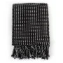 Manta a cuadros de algodón negro 220x250 cm de vidaXL, Mantas - Ref: Foro24-245332, Precio: 37,78 €, Descuento: %