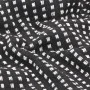 Manta a cuadros de algodón negro 220x250 cm de vidaXL, Mantas - Ref: Foro24-245332, Precio: 37,78 €, Descuento: %