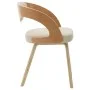 Dining chairs 4 pcs curved wood and cream synthetic leather by vidaXL, dining chairs - Ref: Foro24-278844, Price: 659,99 €, D...