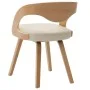 Dining chairs 4 pcs curved wood and cream synthetic leather by vidaXL, dining chairs - Ref: Foro24-278844, Price: 659,99 €, D...