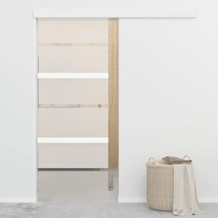 Schiebetür mit Softstop ESG-Glas und Aluminium 76x205 cm von vidaXL, Türen - Ref: Foro24-288061, Preis: 236,80 €, Rabatt: %