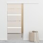 Sliding door with soft stop ESG glass and aluminum 76x205 cm by vidaXL, Doors - Ref: Foro24-288061, Price: 240,71 €, Discount: %