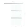 Schiebetür mit Softstop ESG-Glas und Aluminium 76x205 cm von vidaXL, Türen - Ref: Foro24-288061, Preis: 236,80 €, Rabatt: %