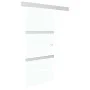 Schiebetür mit sanften Stoppern, ESG-Glas Aluminium 76x205 cm von vidaXL, Türen - Ref: Foro24-288055, Preis: 198,67 €, Rabatt: %