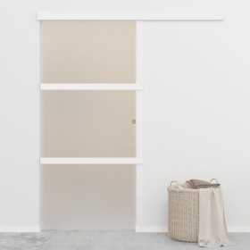 Schiebetür mit Softstopps ESG Glas Aluminium 90x205 cm von vidaXL, Türen - Ref: Foro24-288056, Preis: 276,61 €, Rabatt: %