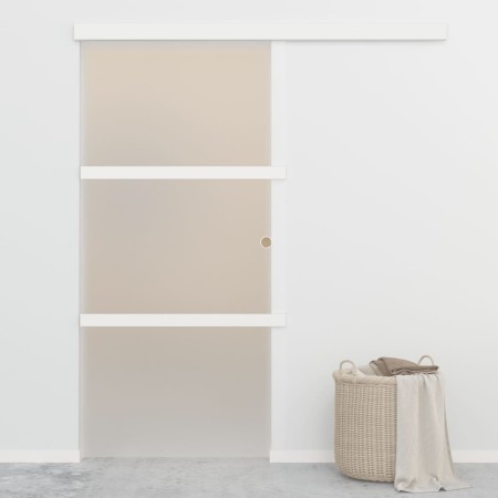 Schiebetür mit Softstopps ESG Glas Aluminium 90x205 cm von vidaXL, Türen - Ref: Foro24-288056, Preis: 276,61 €, Rabatt: %