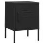 Nachttisch aus schwarzem Stahl, 35 x 35 x 51 cm von vidaXL, Nachttische - Ref: Foro24-336214, Preis: 70,62 €, Rabatt: %