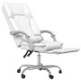 Weißer Massage-Bürostuhl aus Kunstleder von vidaXL, Bürostühle - Ref: Foro24-349692, Preis: 158,04 €, Rabatt: %