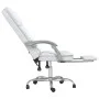White synthetic leather massage reclining office chair by vidaXL, Office chairs - Ref: Foro24-349692, Price: 155,04 €, Discou...