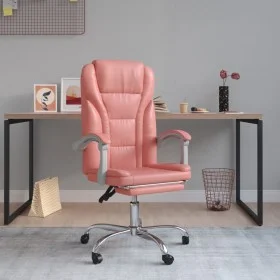 Rosa Kunstleder Bürostuhl verstellbar von vidaXL, Bürostühle - Ref: Foro24-349701, Preis: 116,16 €, Rabatt: %