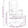 Silla de oficina reclinable cuero sintético rosa de vidaXL, Sillas de oficina - Ref: Foro24-349701, Precio: 116,16 €, Descuen...