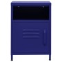 Mesita de noche acero azul marino 35x35x51 cm de vidaXL, Mesitas de noche - Ref: Foro24-336217, Precio: 76,97 €, Descuento: %