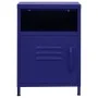 Mesita de noche acero azul marino 35x35x51 cm de vidaXL, Mesitas de noche - Ref: Foro24-336217, Precio: 75,69 €, Descuento: %