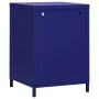 Mesita de noche acero azul marino 35x35x51 cm de vidaXL, Mesitas de noche - Ref: Foro24-336217, Precio: 75,69 €, Descuento: %