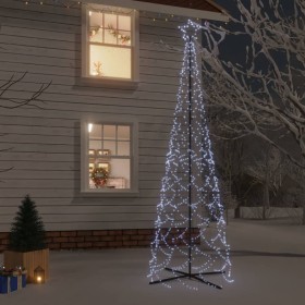 Árbol de Navidad cónico 500 LED blanco frío 100x300 cm