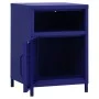 Mesita de noche acero azul marino 35x35x51 cm de vidaXL, Mesitas de noche - Ref: Foro24-336217, Precio: 75,69 €, Descuento: %