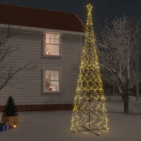 Árbol de Navidad cónico 3000 LED blanco cálido 230x800 cm