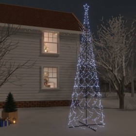 Árbol de Navidad cónico 3000 LED blanco frío 230x800 cm